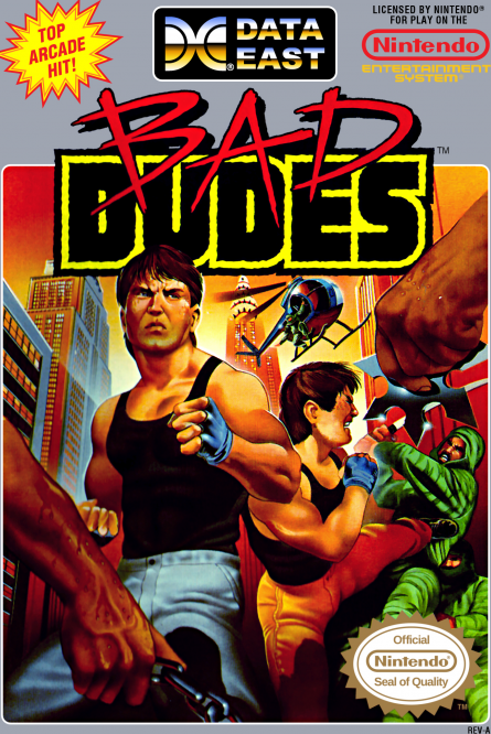 Bad Dudes box art for NES