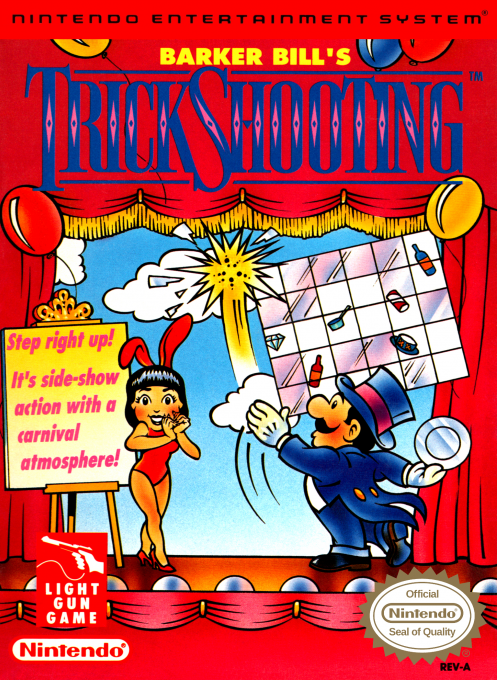Barker Bill's Trick Shooting box art for NES