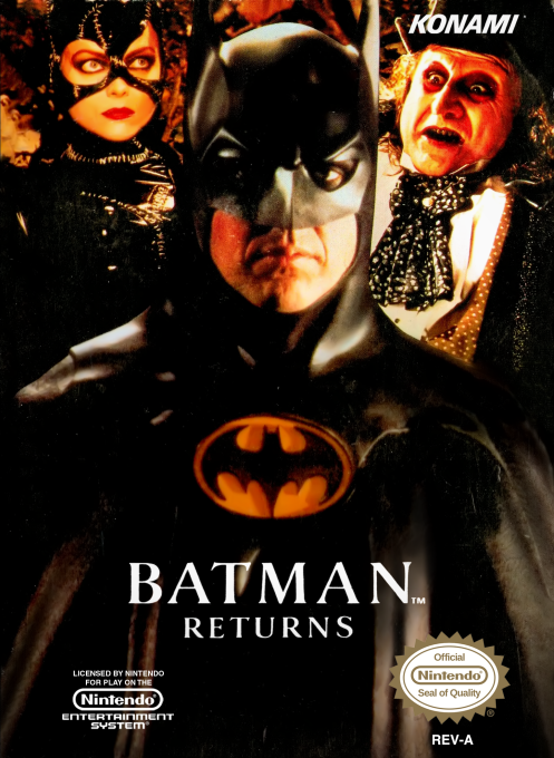 Batman Returns box art for NES