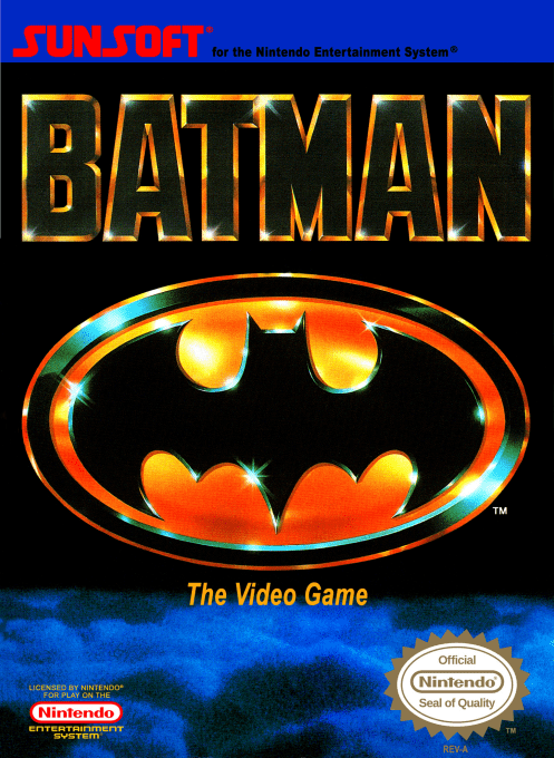 Batman The Video Game box art for NES