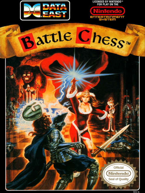Battle Chess box art for NES