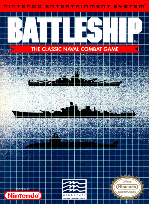 Battleship box art for NES