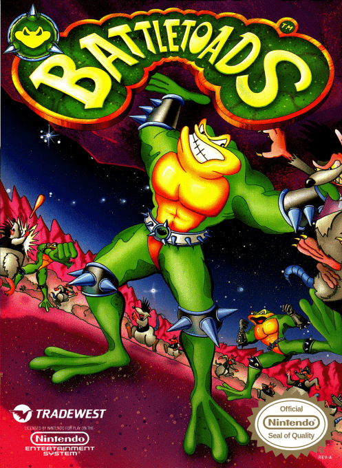 Battletoads box art for NES