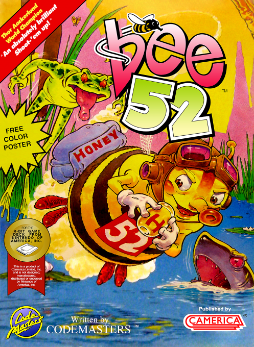 Bee 52 box art for NES