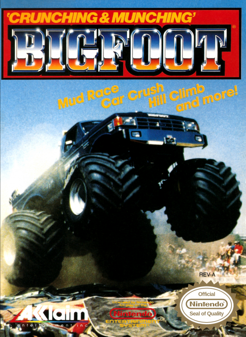 Bigfoot box art for NES