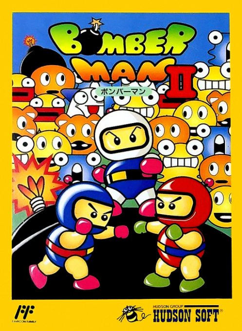 Bomberman II box art for NES