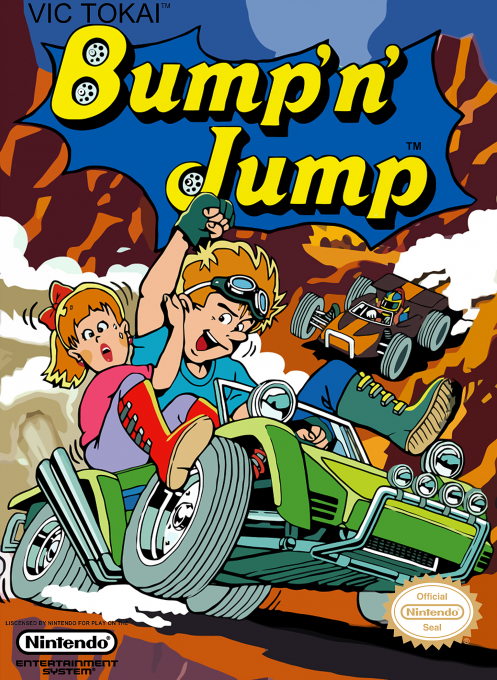 Bump 'n' Jump box art for NES