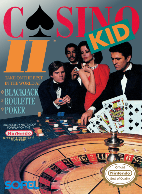 Casino Kid II box art for NES