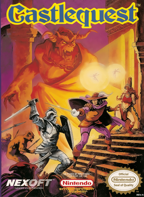 Castlequest box art for NES