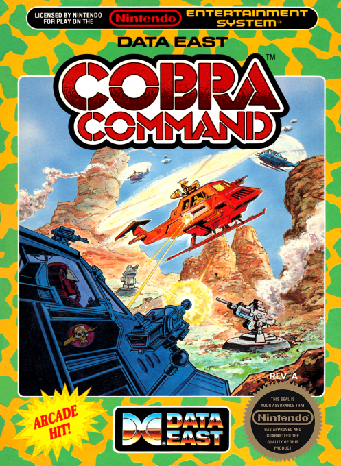 Cobra Command box art for NES