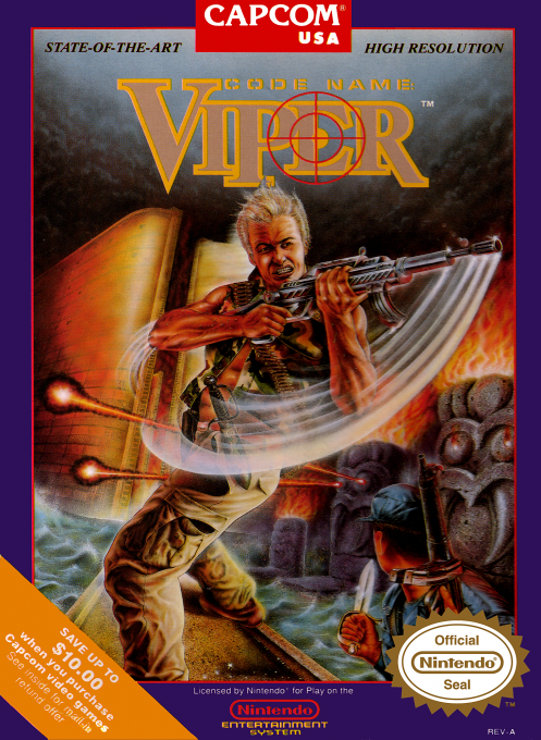 Code Name Viper box art for NES