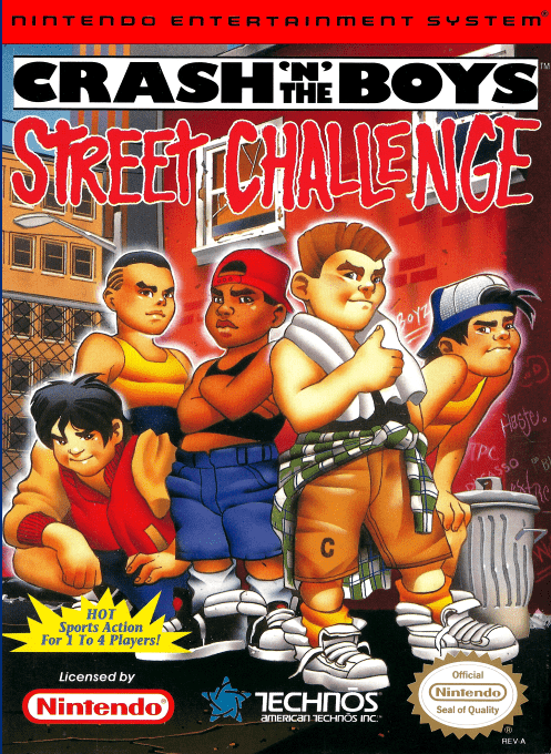 Crash 'n' the Boys: Street Challenge box art for NES