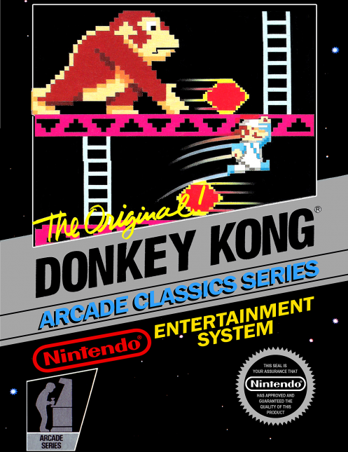Donkey Kong box art for NES