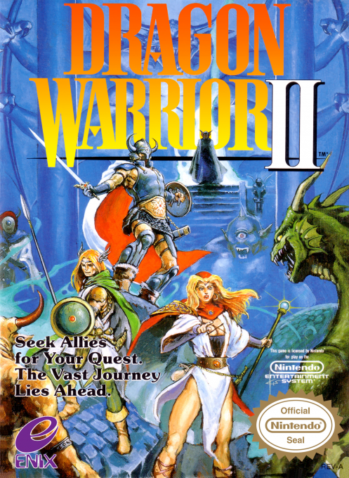 Dragon Warrior II box art for NES