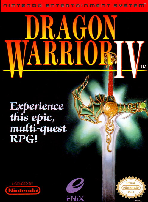 Dragon Warrior IV box art for NES