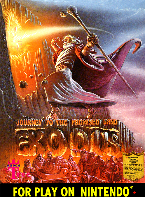 Exodus Journey to the Promised Land box art for NES