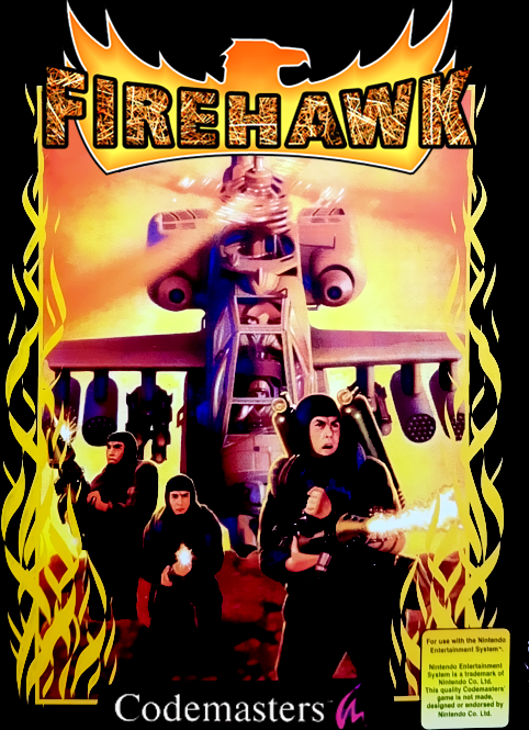 Fire Hawk box art for NES