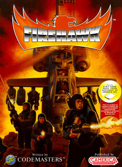 Firehawk box art for NES