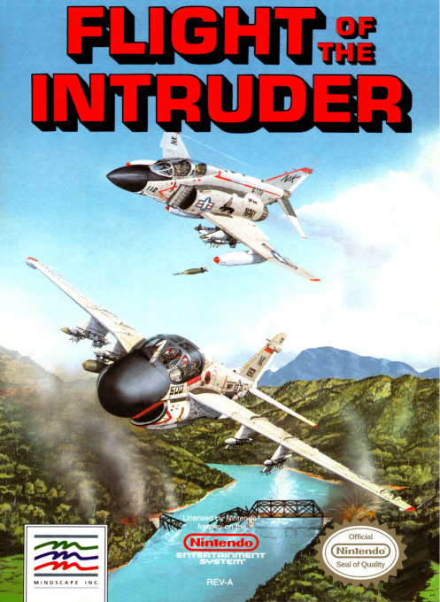 Flight of the Intruder box art for NES