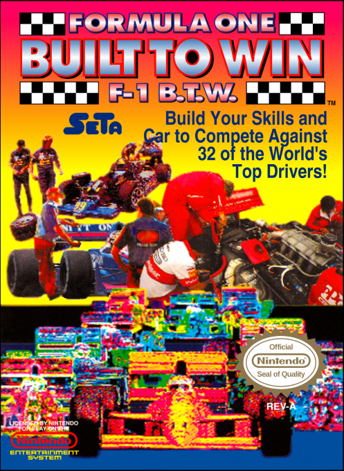 Formula One Built To Win box art for NES