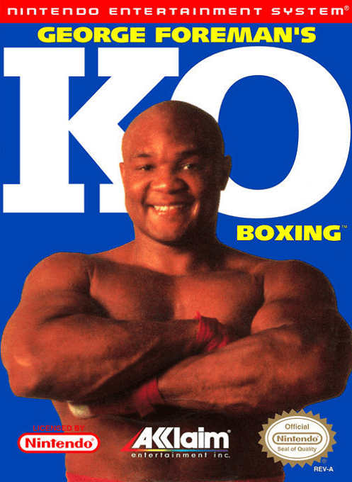 George Foreman's KO Boxing box art for NES