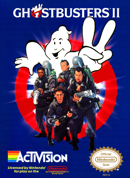 Ghostbusters II box art for NES