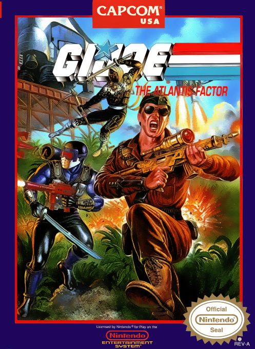 GI Joe The Atlantis Factor box art for NES