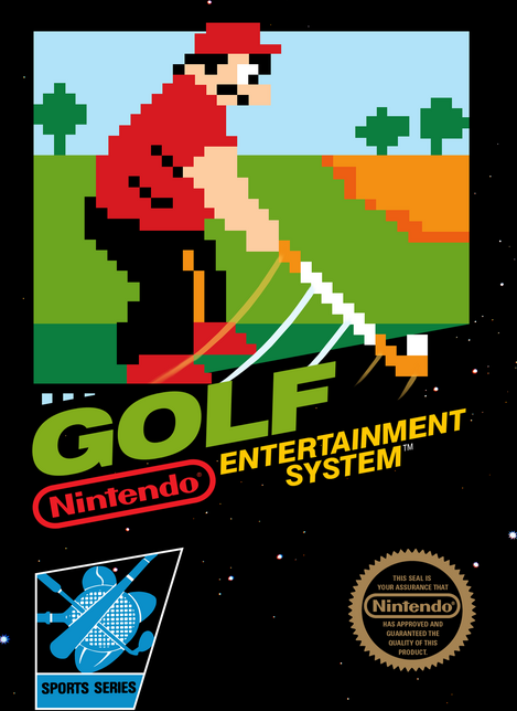 Golf box art for NES