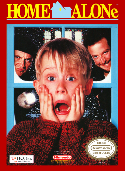 Home Alone box art for NES