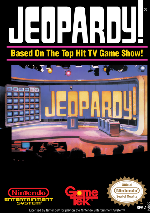 Jeopardy box art for NES