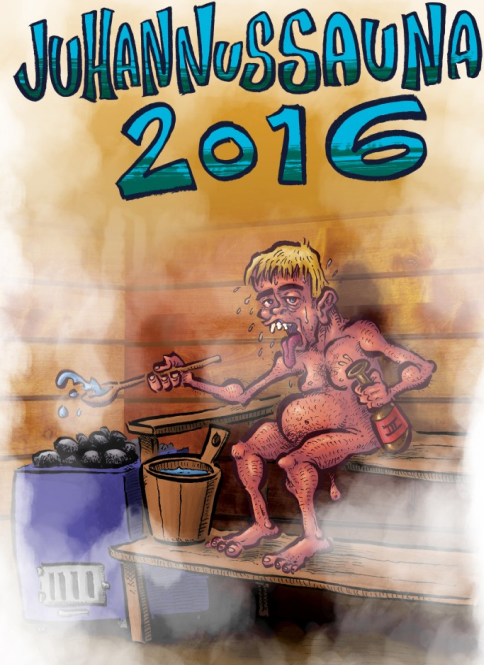 Juhannussauna 2016 [Homebrew] box art for NES