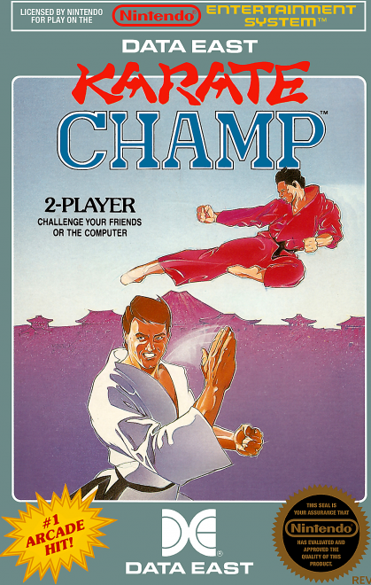 Karate Champ box art for NES