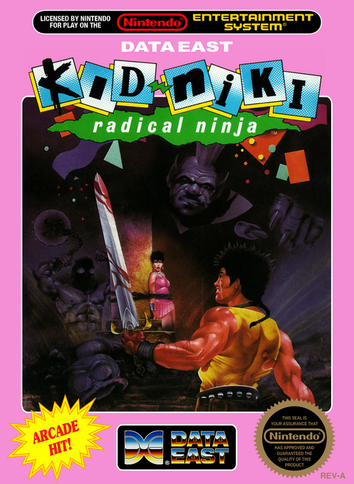Kid Niki Radical Ninja box art for NES