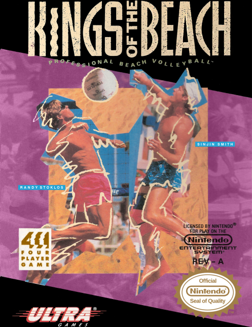 Kings of the Beach box art for NES