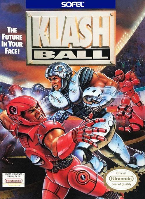 Klash Ball box art for NES