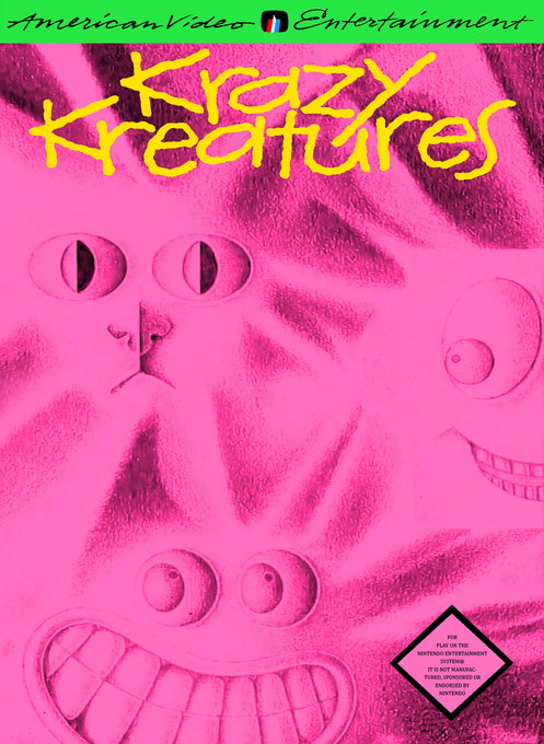 Krazy Kreatures box art for NES