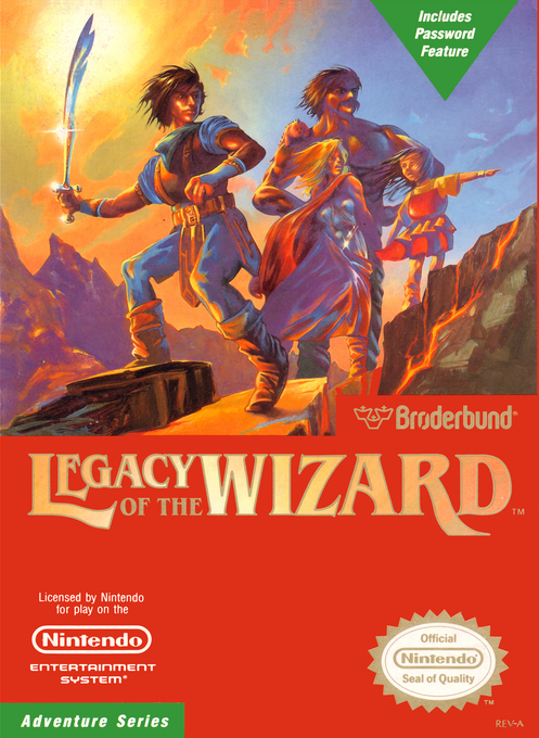 Legacy of the Wizard box art for NES