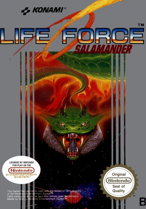 Life Force: Salamander box art for NES
