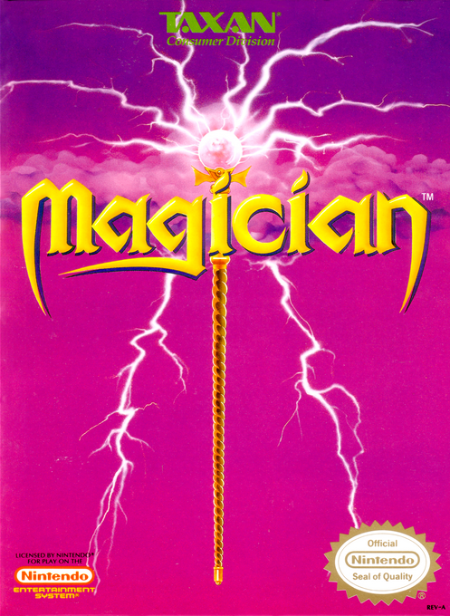 Magician box art for NES