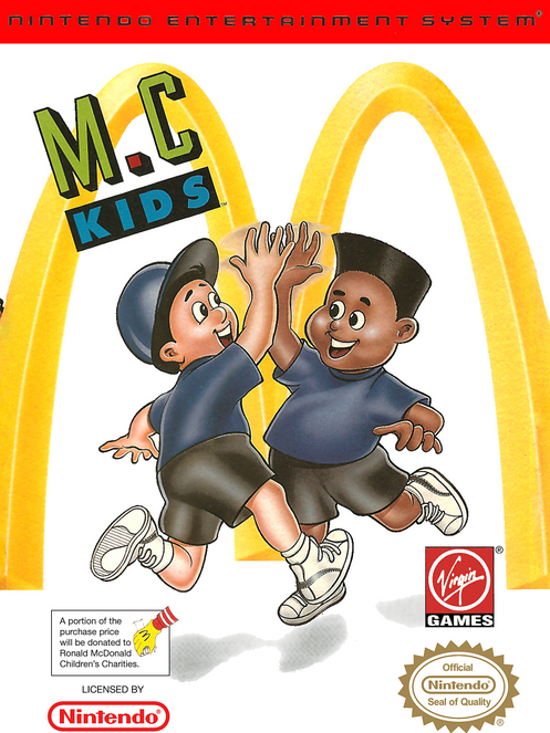 M.C. Kids box art for NES