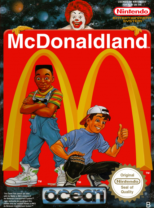 McDonaldland box art for NES