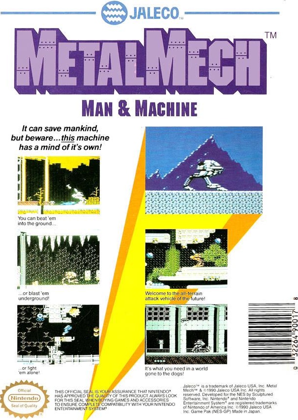 Metal Mech box art for NES