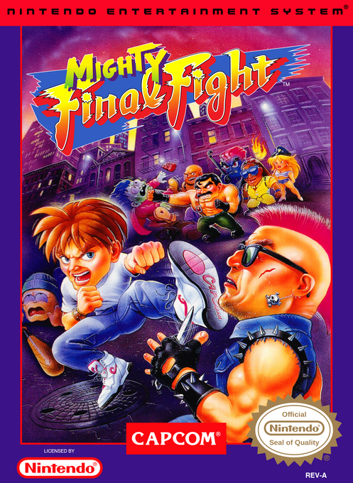 Mighty Final Fight NES box art