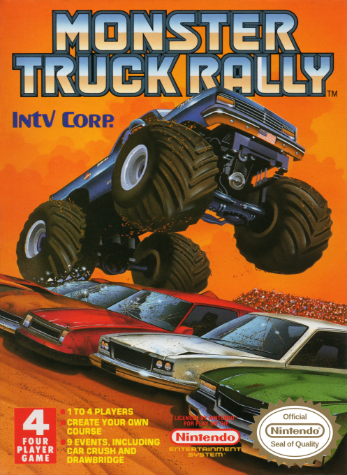 Monster Truck Rally box art for NES