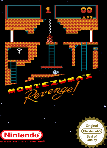 Montezuma's Revenge box art for NES