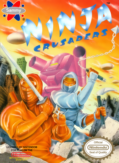 Ninja Crusaders box art for NES
