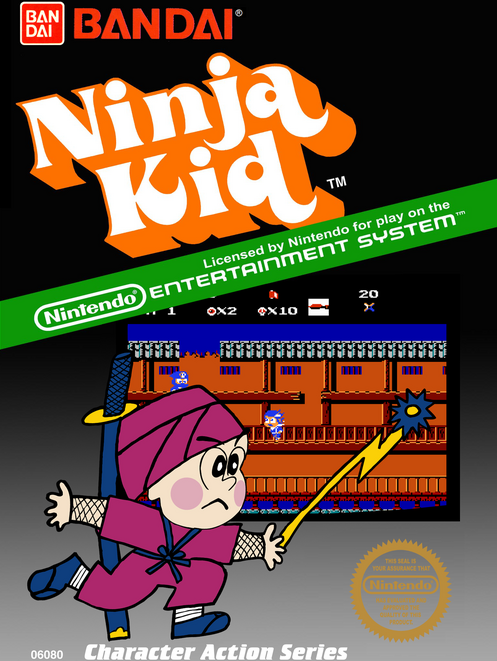 Ninja Kid [5 Screw] box art for NES