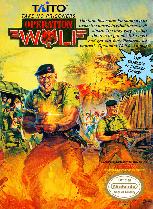 Operation Wolf box art for NES