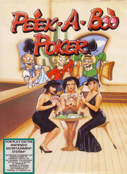 Peek-a-Boo Poker box art for NES