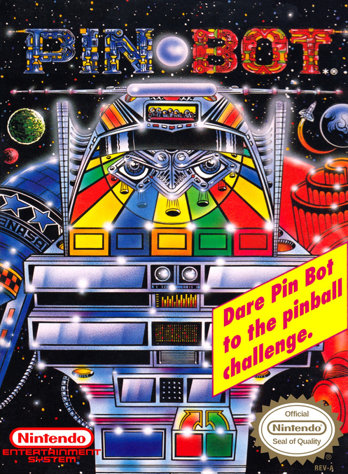 Pin-Bot box art for NES